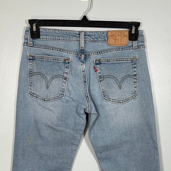 Levi’s 518 Superlow Bootcut Jeans 30 Light Wash Y2K Low Rise - Picture 4 of 7